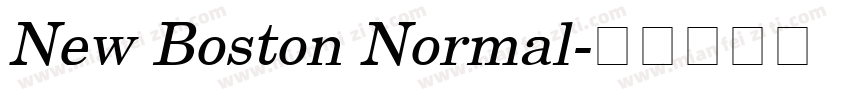 New Boston Normal字体转换